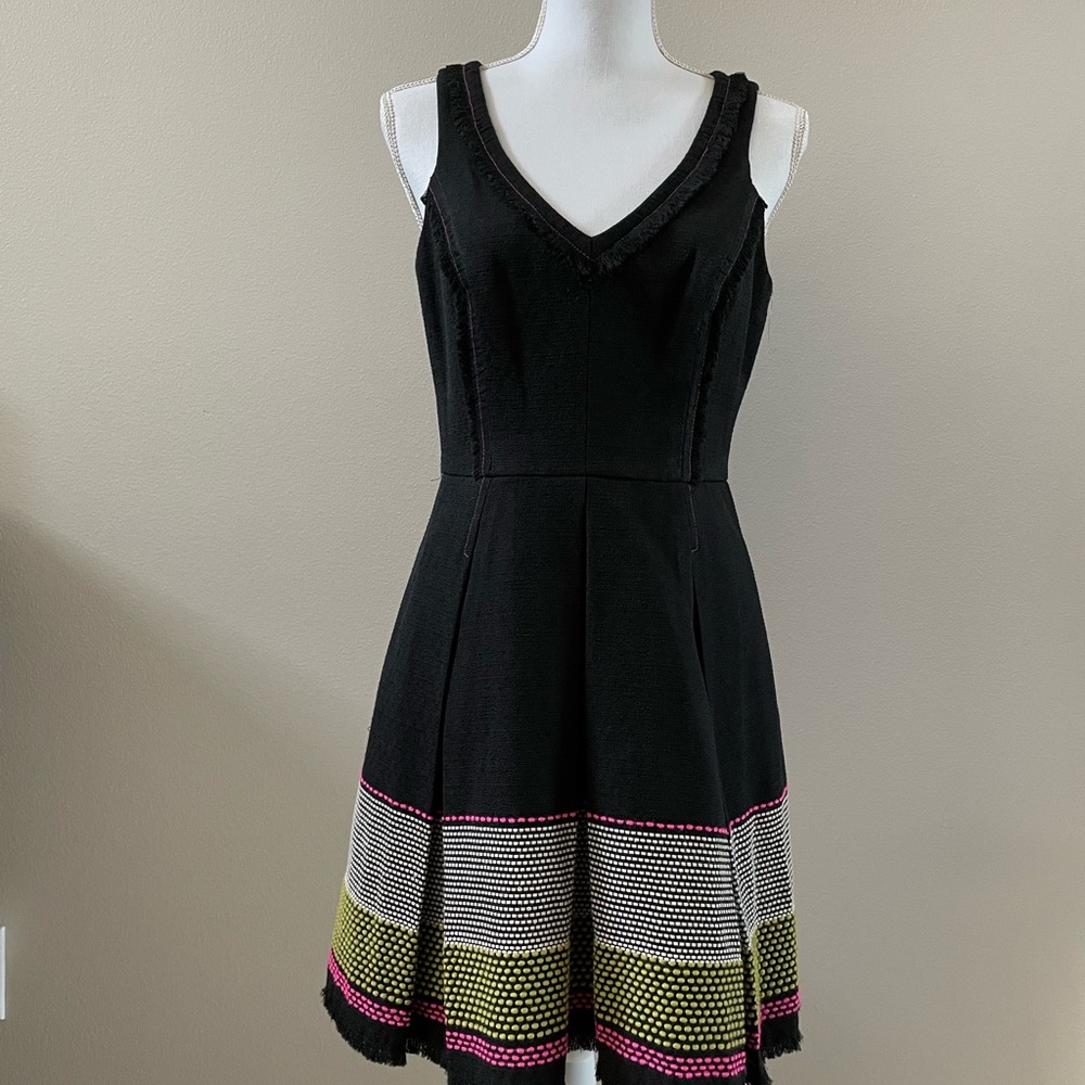 Trina Turk Woven Pleated Dress